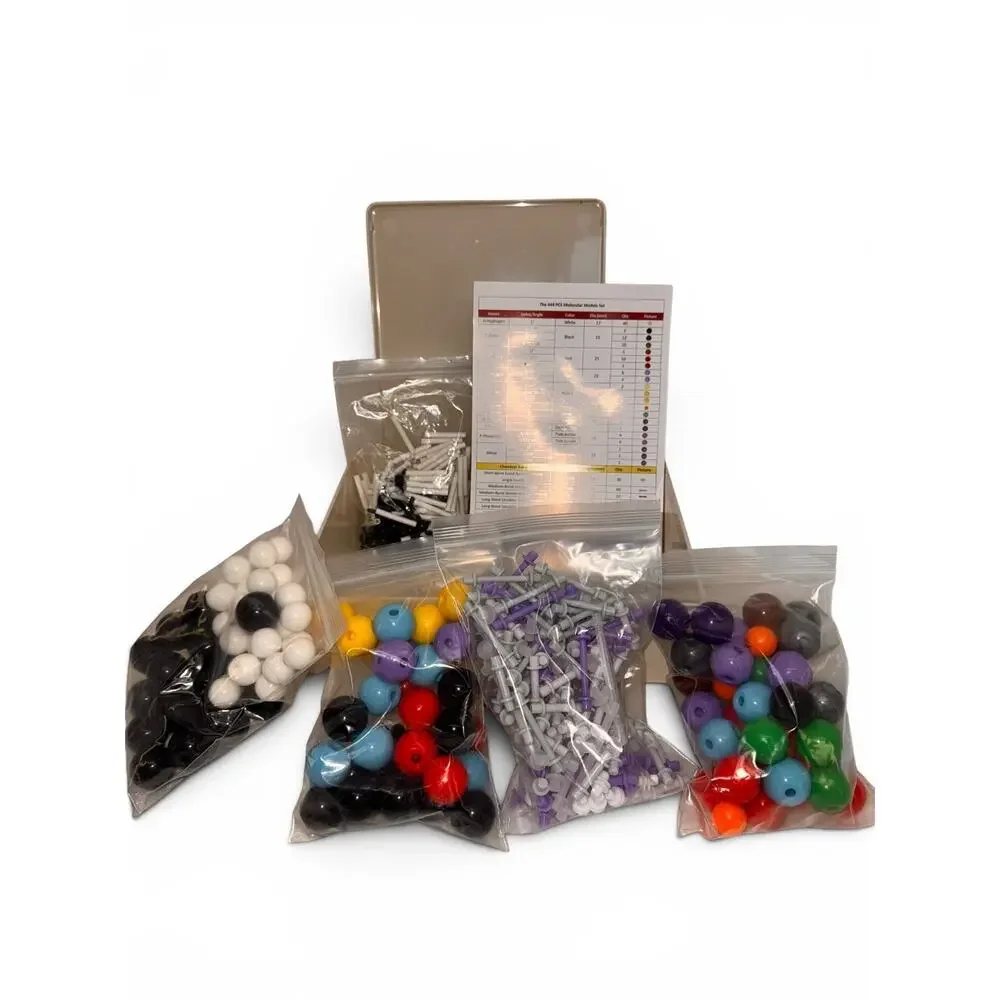 444 Pc Molecular Model Kit C60 Fullerene Organic Inorganic Chemistry w/ Case